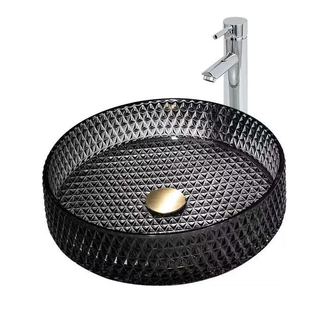 Glass Basin Bathroom Hand Wash Sink