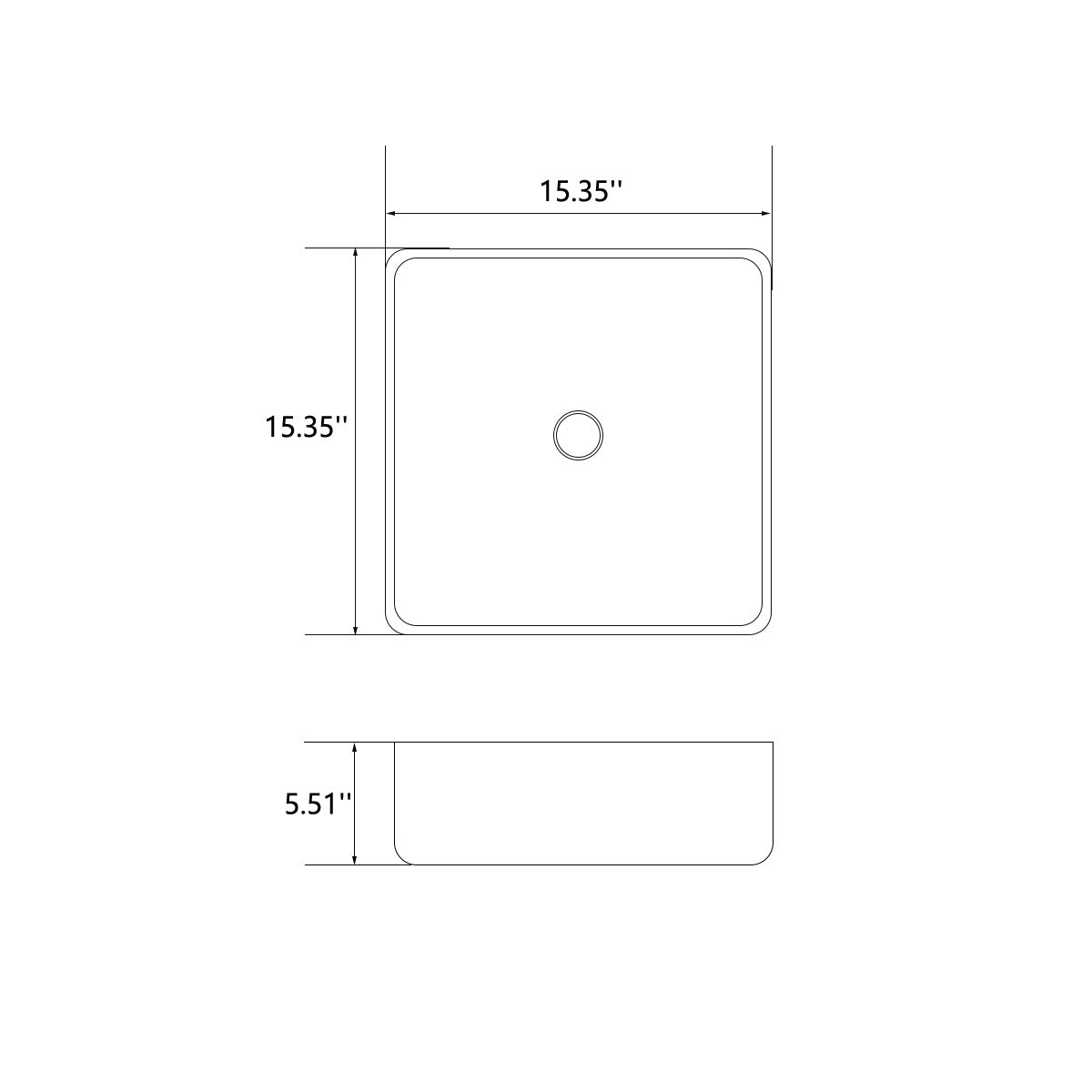 Bathroom rectangular glossy white ceramic basin
