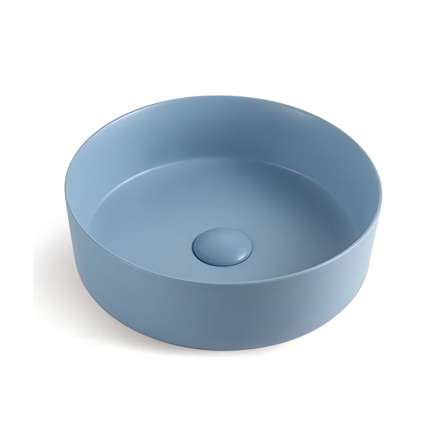 Matt blue hand wash basin bathroom ceramic countertop sink