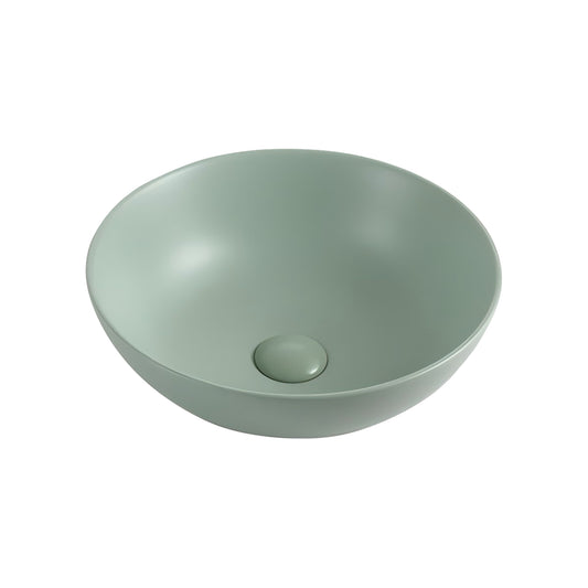 Bathroom hand wash sink for hotel matt green ceramic basin