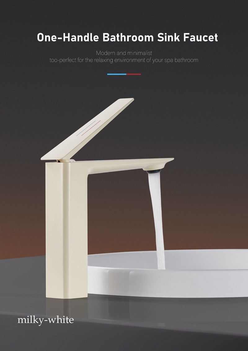 Milky White Faucet Basin tap