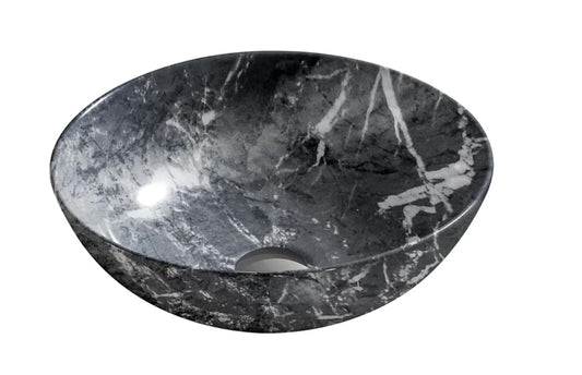 Marble Print BLACK Ceramic Basin Bathroom Sinks