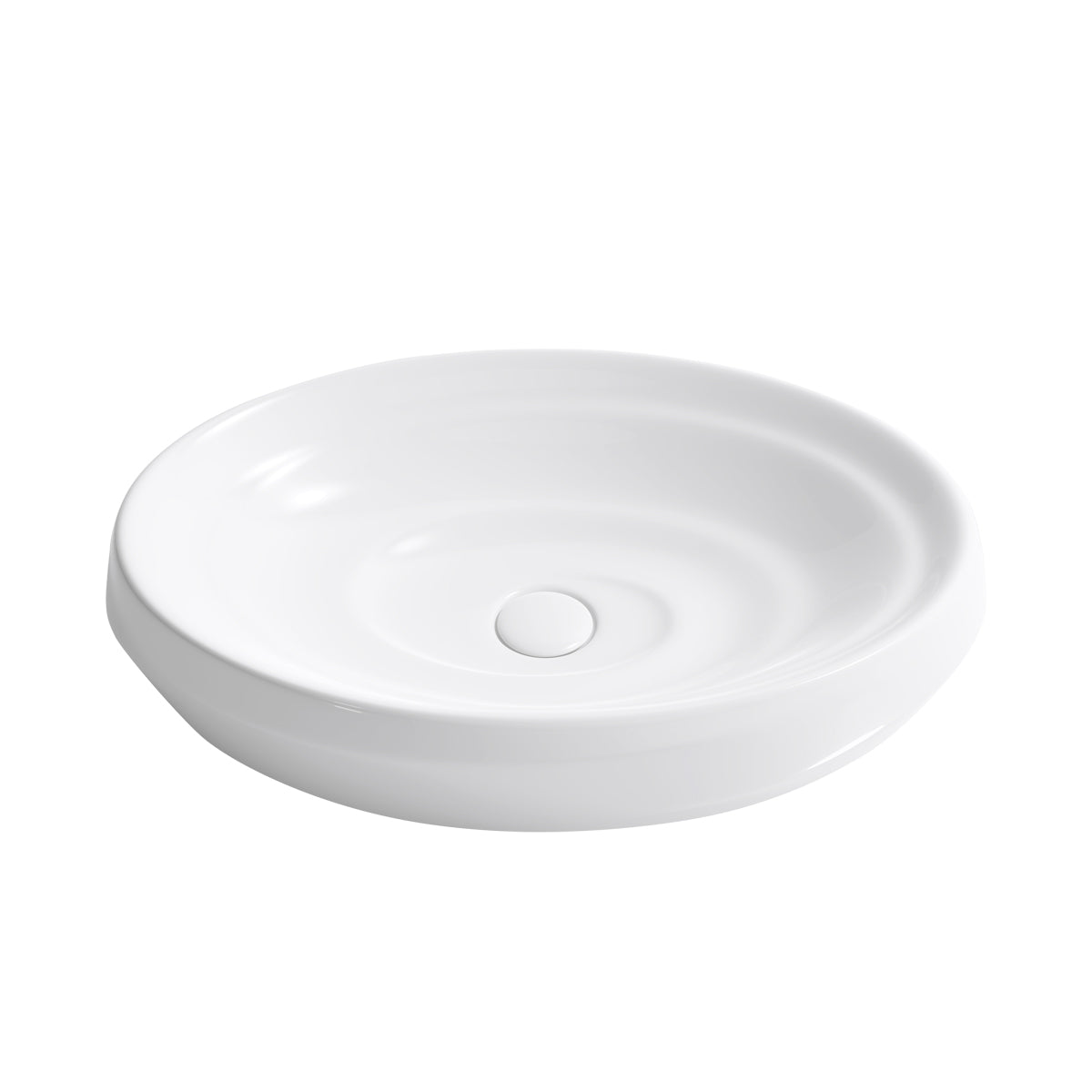 Ceramic wash basin 23 inches bathroom vessel sink