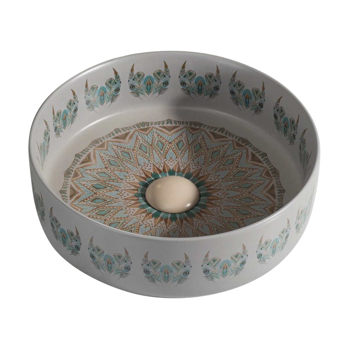 Ceramic Round Basin Art Sink  Washing Basin