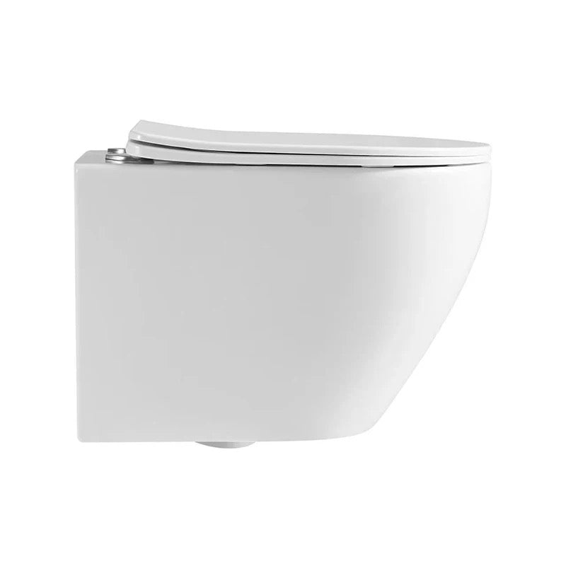 Wall Mounted Concealed Tank One Piece Toilets Square Ceramic Wall Hung Toilet For Home Villa Bathroom