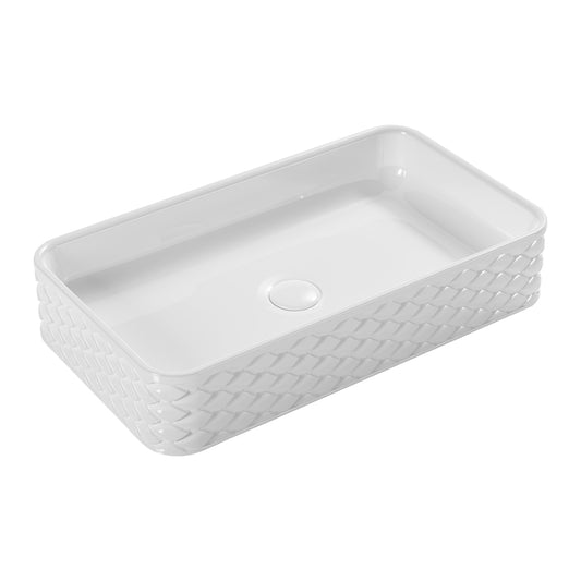 Bathroom basin ceramic vessel sink