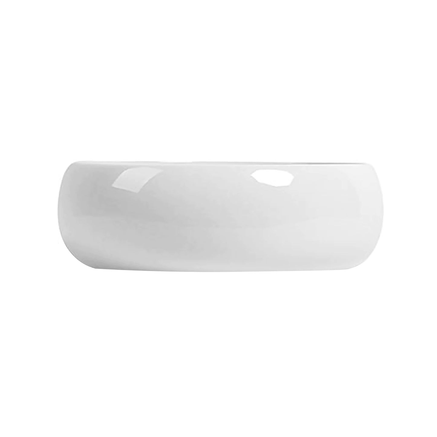 Bathroom white round shape ceramic vessel sink