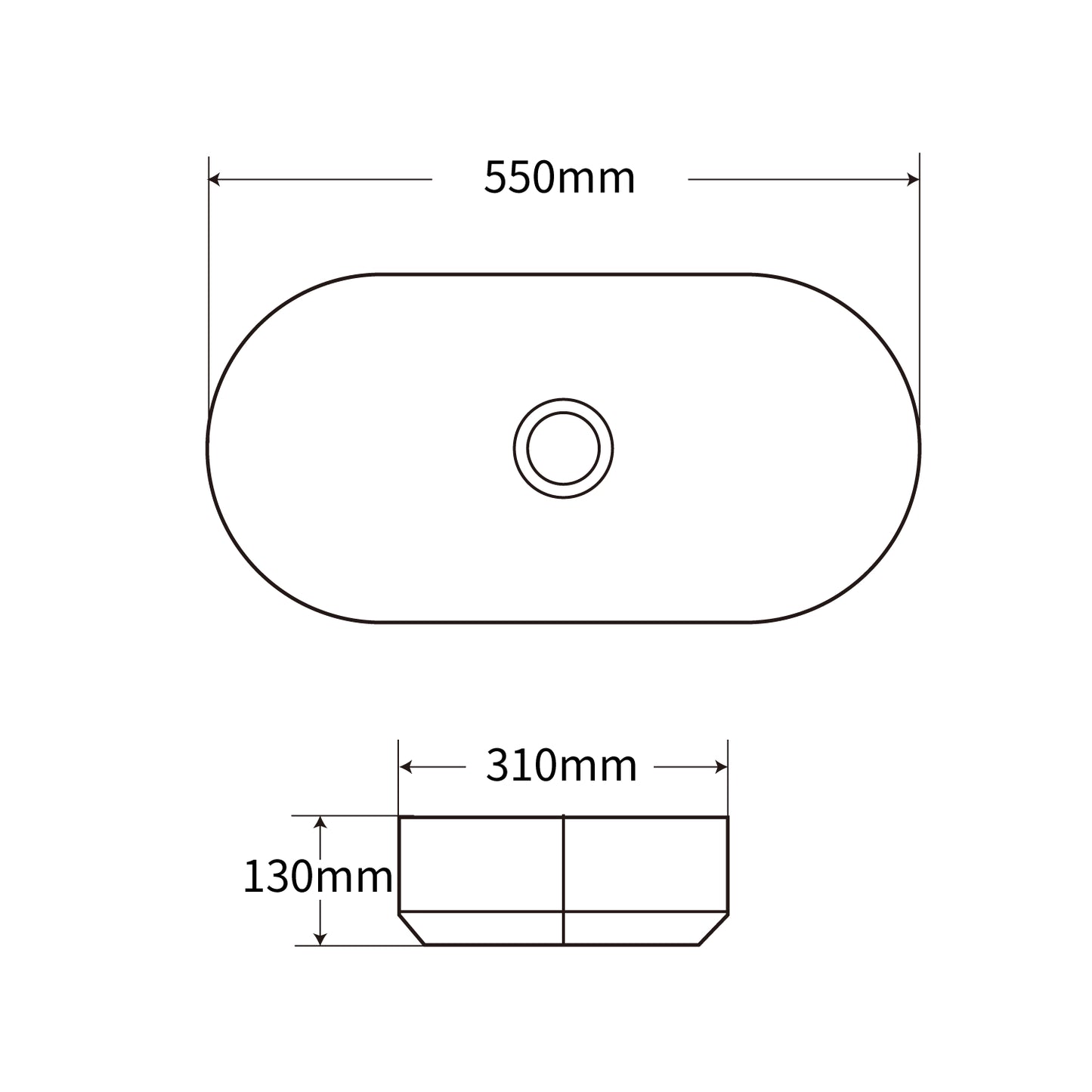 Lavatory unique ceramic vessel sink wash basin for bathroom