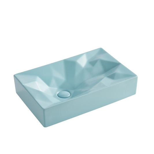 Blue hand wash basin bathroom sink for hotel