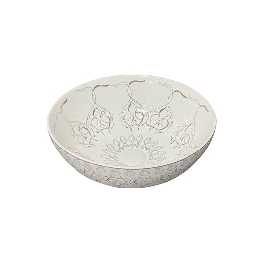 Nordic Style Countertop Hand Wash Basin Patterned Bathroom Sink