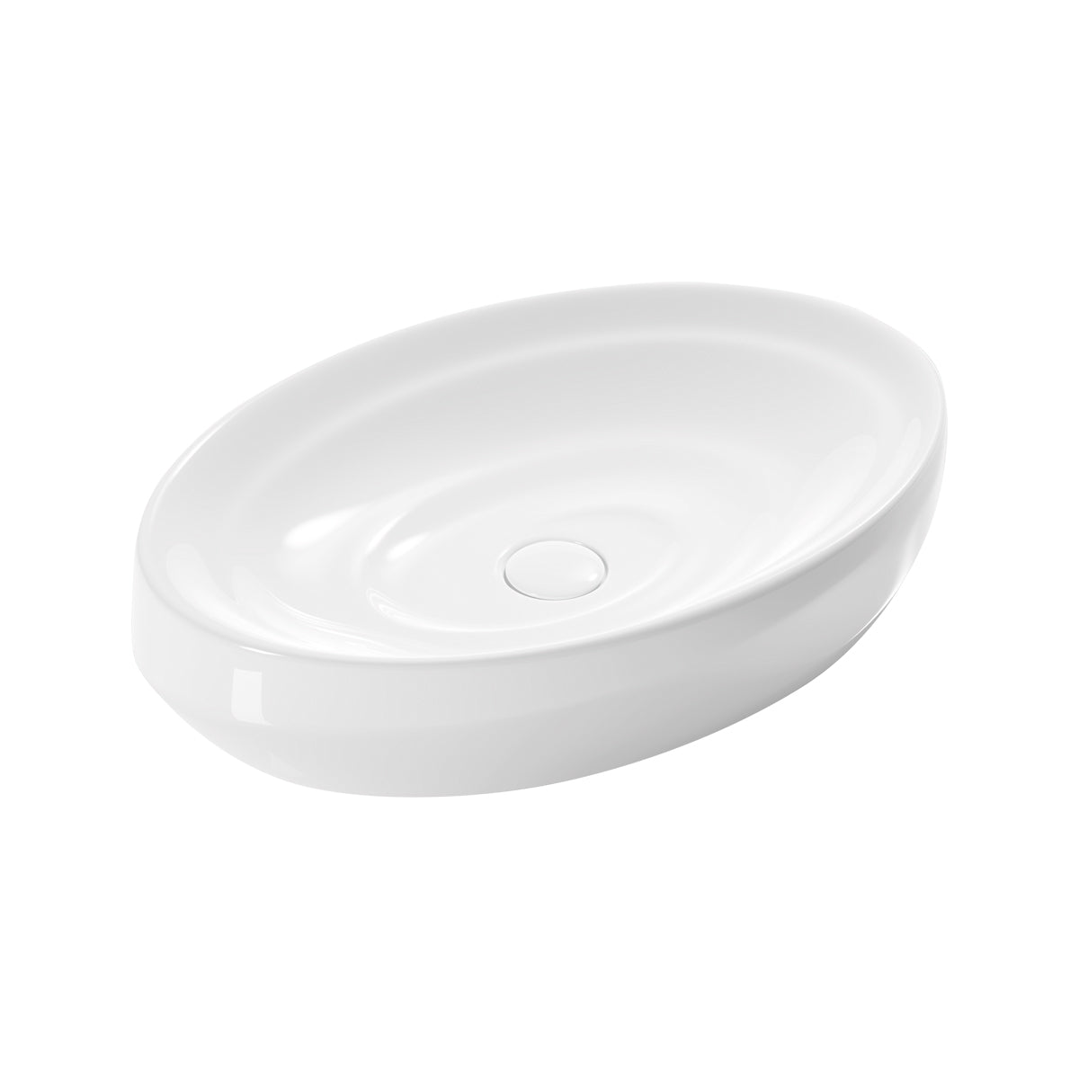Ceramic wash basin 23 inches bathroom vessel sink