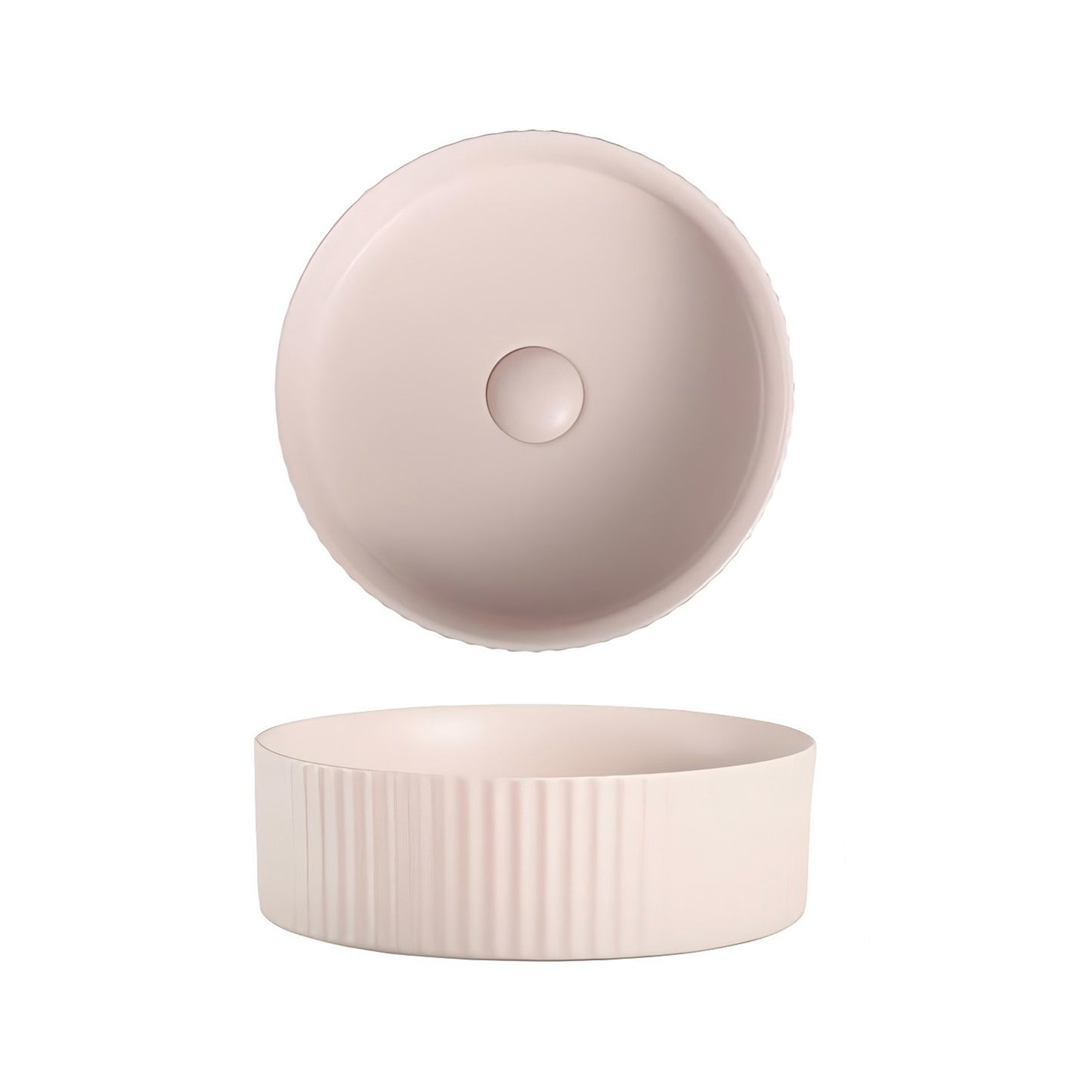 Matt Pink Color Bathroom Sink Hand Wash Ceramic Basin