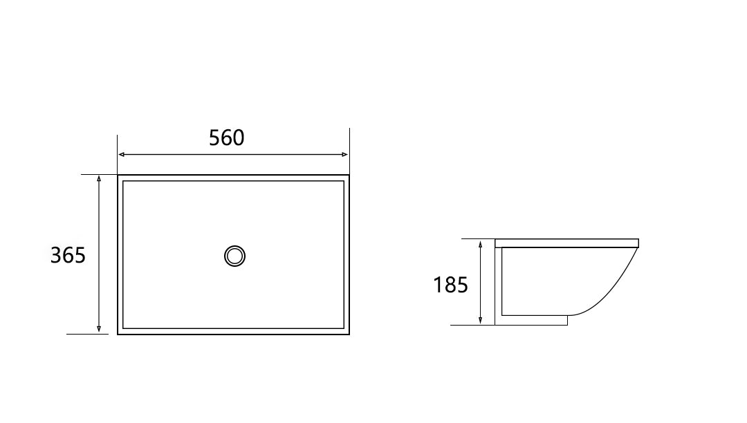 Ceramic sink undercounter basin