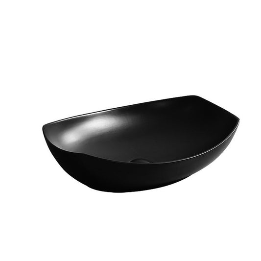 Hot Sale Ceramic Wash Basin Bathroom Sink Countertop Black Wash Basin