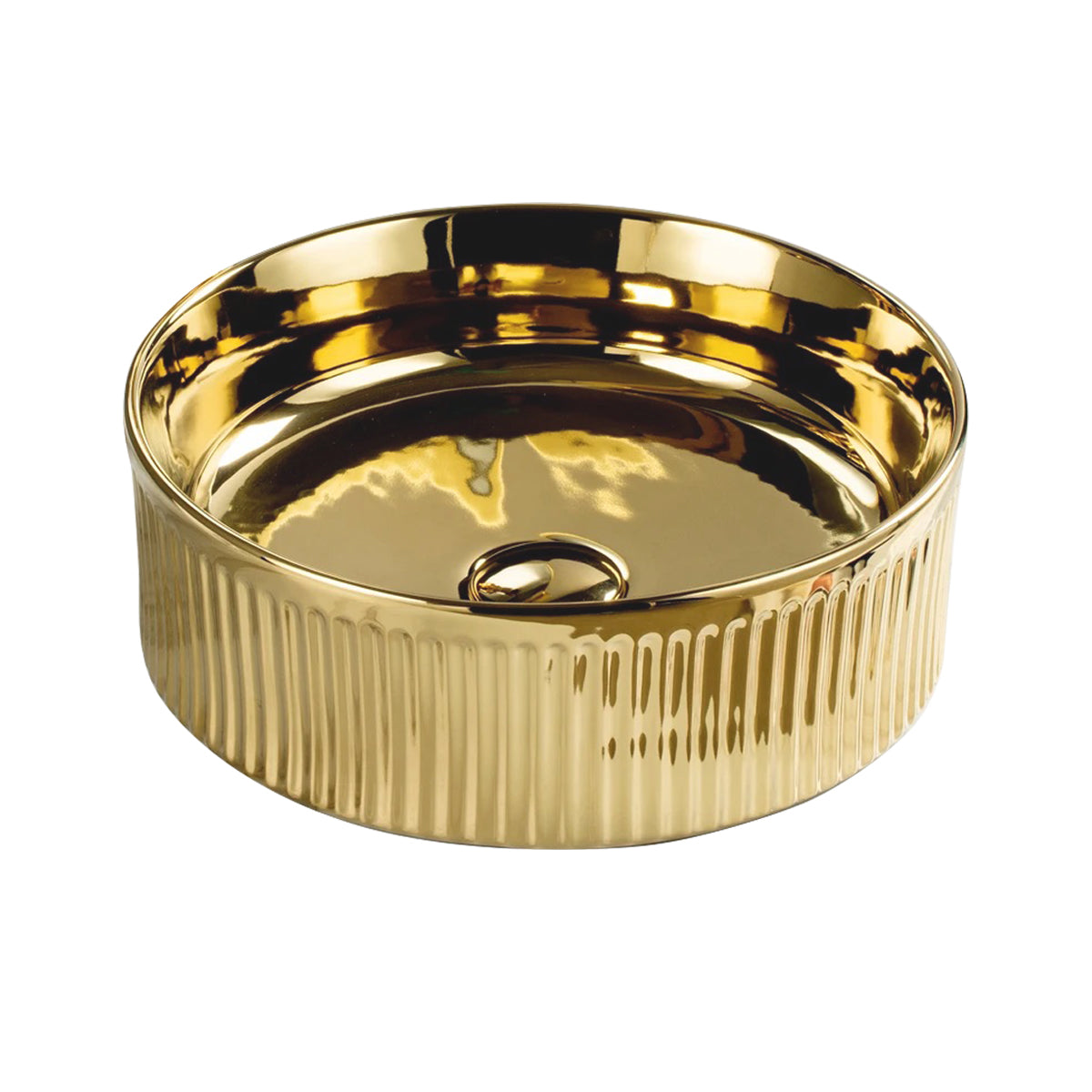 Luxury Modern Gold Sink Ceramic Above Counter Bathroom Sinks