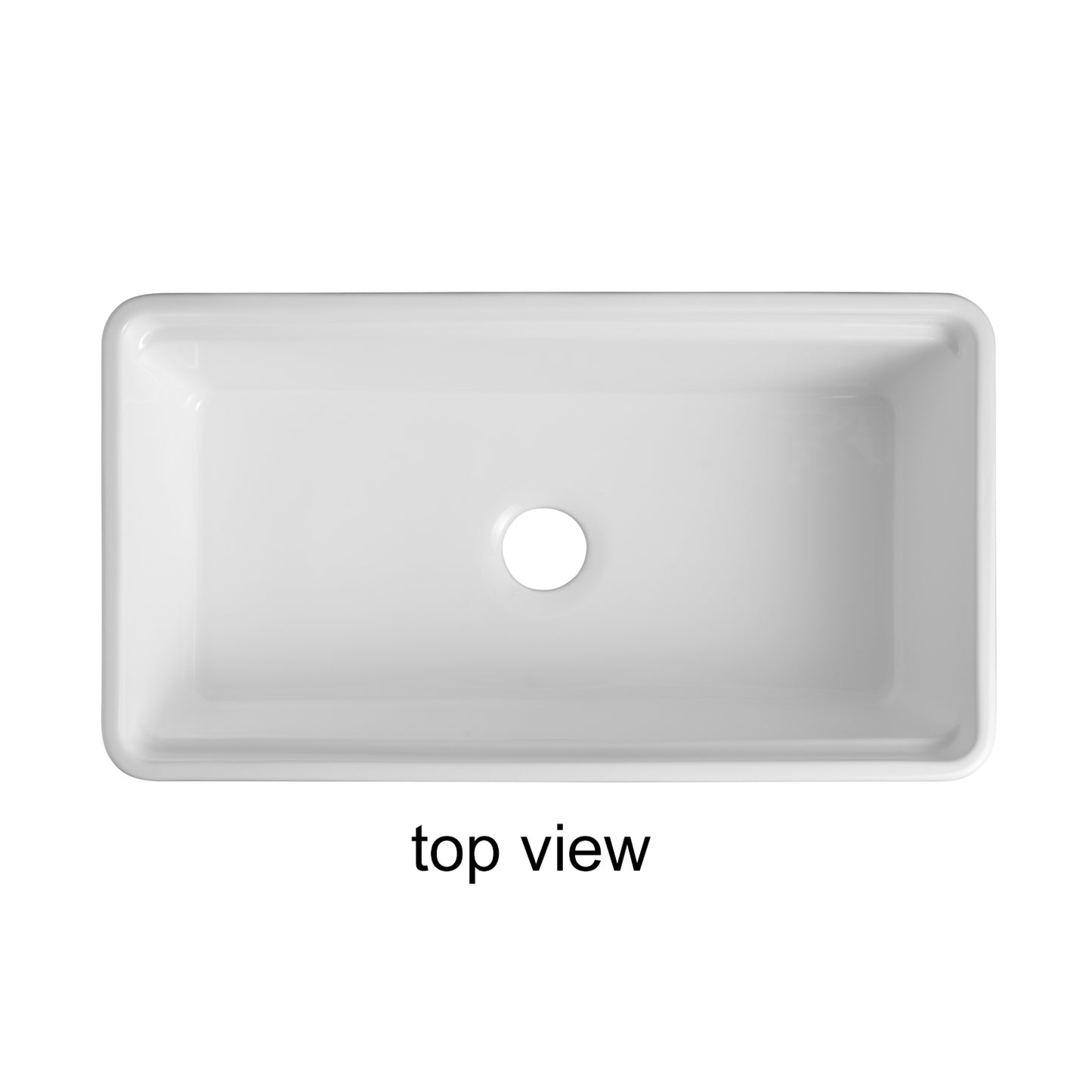 33 inches ceramic kitchen sink apron-front sink