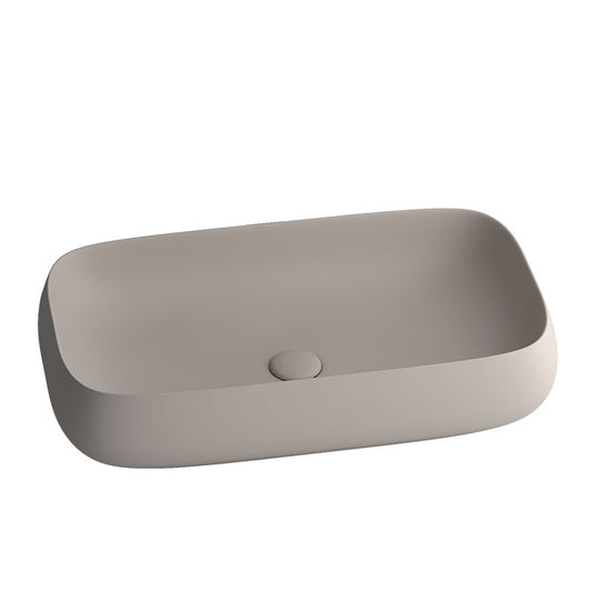 Dark khaki ceramic hand wash basin bathroom sink