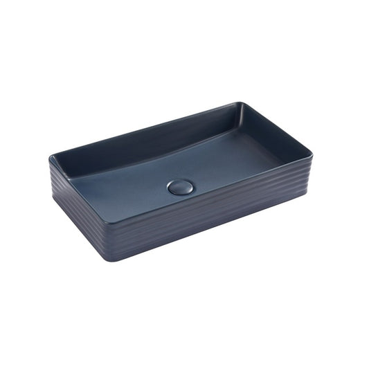Dark blue square basin hand wash bathroom sink